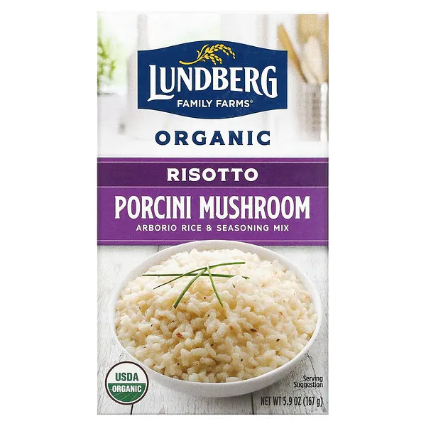 Lundberg, Organic Risotto, Porcini Mushroom, 5.9 oz (167 g